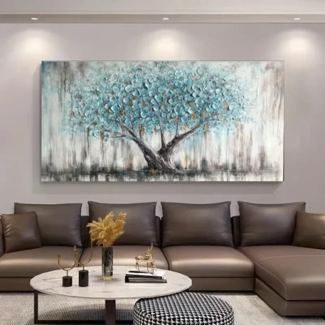 Nordic Style Abstract Tree of Life Canvas - Image 2