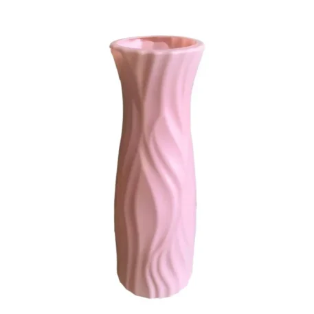 Plastic Flower Vase Imitation Ceramic Solid Color - Image 8