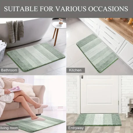 Bathroom Rugs Non Slip Ultra Soft Bath Mat - Image 4