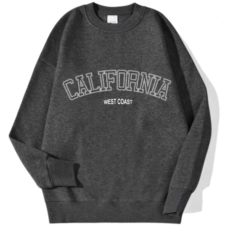 Ladies Sweatshirt California West Coast Print - Image 7