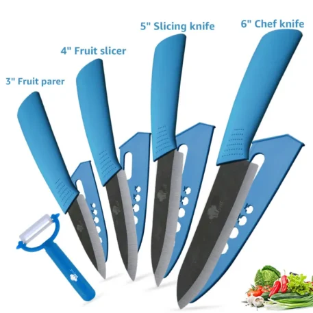 Ceramic  Kitchen knives Set 3 4 5 6 inch - Image 34