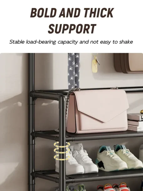 Clothing or Hat Hangers with a Shoe Rack - Image 2