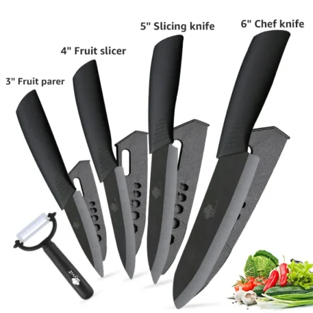 Ceramic  Kitchen knives Set 3 4 5 6 inch - Image 28