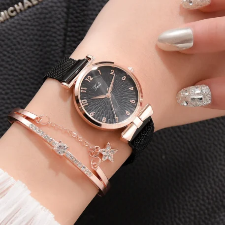 Women Bracelet Set  and a Quartz Watch - Image 12