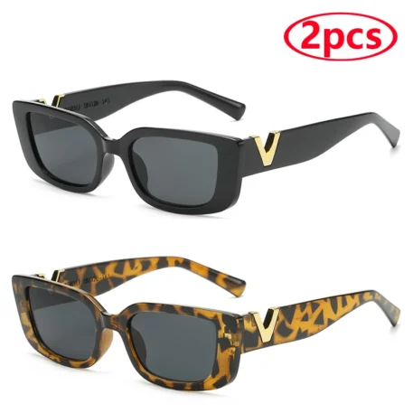 Fashion Rectangle Sunglasses - Image 7