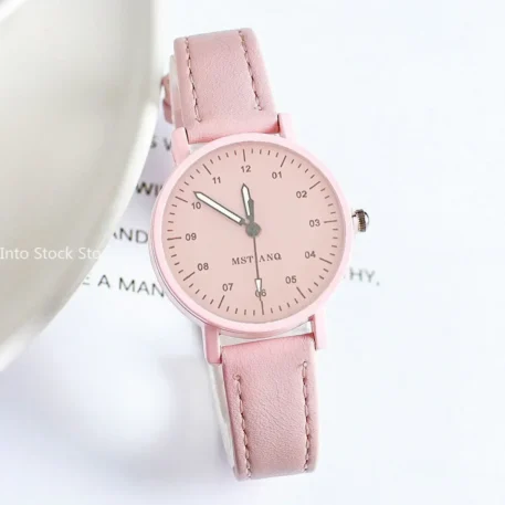 Ladies PU Leather Strap Quartz Wristwatch - Image 11