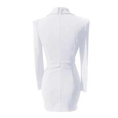 Women's Elegant Lapel Blazer Dress - Image 6