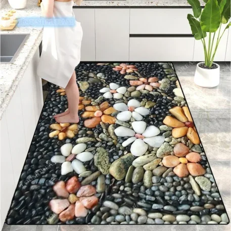 Creative Pebble Door Mat Absorbent with a Non slip back - Image 6