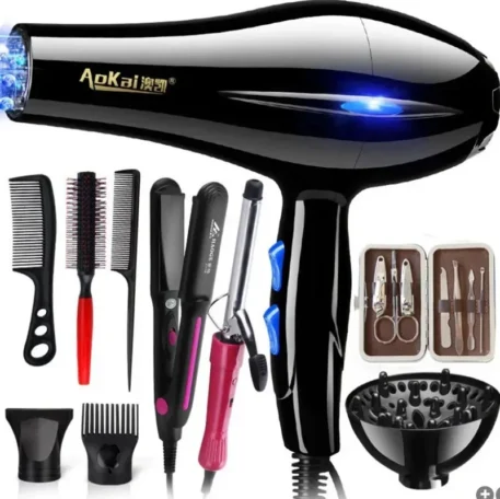 Professional Powerful Hair Dryer with Salon Tools - Image 7