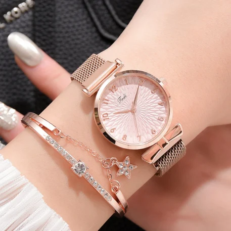 Women Bracelet Set  and a Quartz Watch