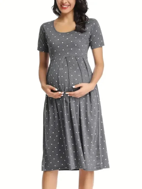 Spring - Summer Maternity Casual Dress - Image 8