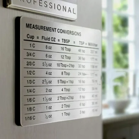 Measurement Conversion Chart Refrigerator Magnetic - Image 2