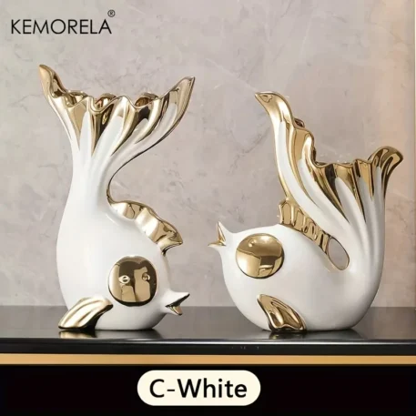 1/2 PCS Ceramics Statue Simple Home Abstract Art - Image 11