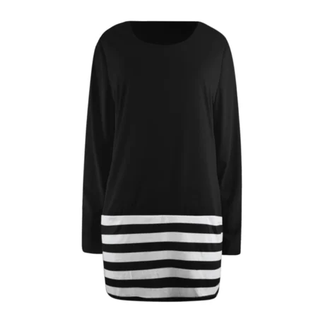 Lady's Casual Dress Pullover - Solid Long Sleeve - Image 6