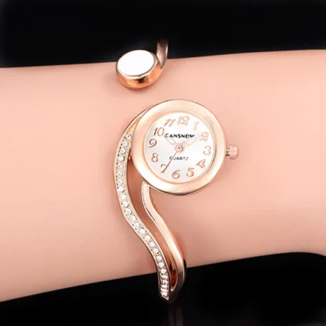 Ladies Gold or Silver Small Dial Quartz Wristwatch - Image 12