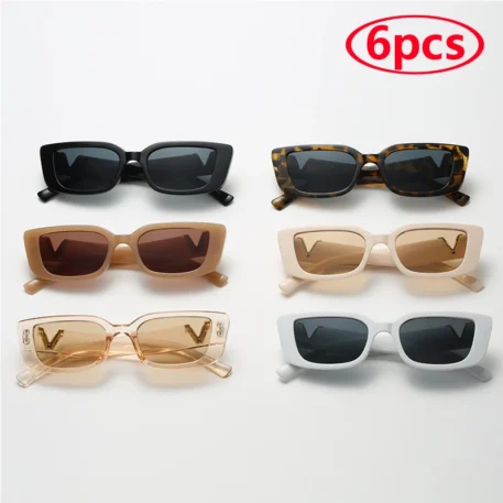 Fashion Rectangle Sunglasses - Image 11