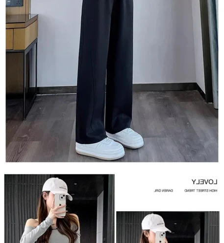 Autumn Maternity Casual Trousers High Waist - Image 8