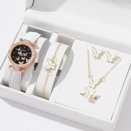 6/1pcs Set Women Watch, Ring, Necklace Earrings and Bracelet - Image 2