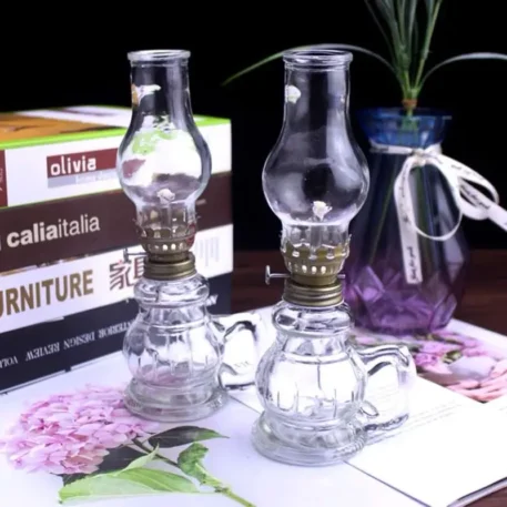 1Pc Mini Chamber Desktop Glass Oil Lamp - Image 3