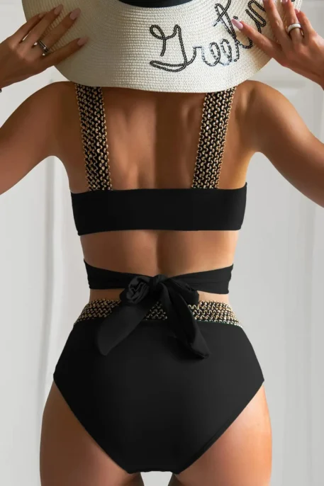 Cross High Waist Bikini - Image 2