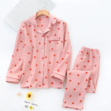 2pc Cotton Pajama Set Women's - Image 11