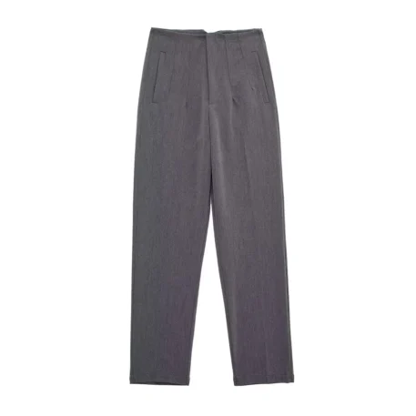 TRAF Casual Basic Solid Pants - Image 12