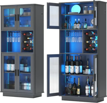 LED Wine  Cabinets with Removable Wine Rack - Image 8