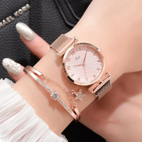 Women Bracelet Set  and a Quartz Watch - Image 10