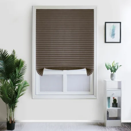 Window Self Adhesive Pleated Blinds Cordless - Image 9