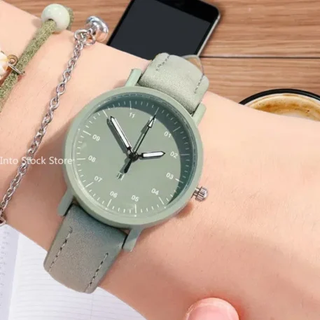 Ladies PU Leather Strap Quartz Wristwatch - Image 7