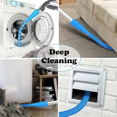 Dryer Vent Cleaning Kit with Vacuum Attachment and a Bendable Dryer Lint Remover - Image 3