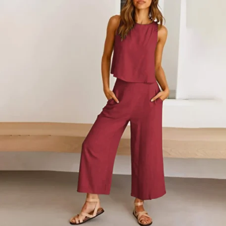 Summer Casual Linen 2 Piece Set - Image 5