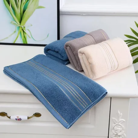 2 Towels - Thick Absorbent Pure Cotton - Image 3