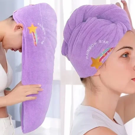 1pc Quick Dry - Super Absorbent Head Towel