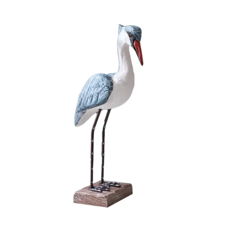 Mediterranean Style Coastal Ocean Decor Wooden Resin Seagull - Image 5