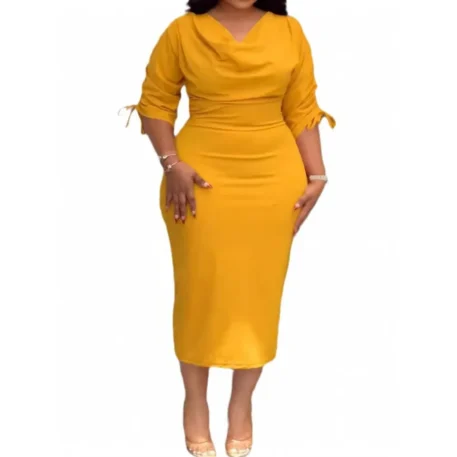 Fashionable L-4XL Plus Size Dress - Image 7