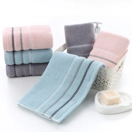 2pcs Face Towel Absorbent Pure Hand Face Cleaning Hair Shower Microfiber Towels Bathroom Home Hotel for Adults - Image 2