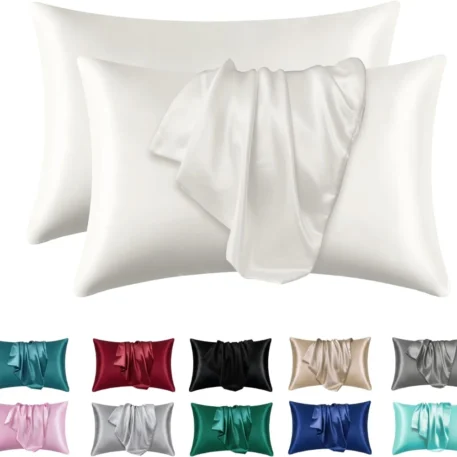 1pc Silky Satin Pillowcase - Image 10