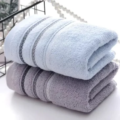 2pcs Face Towel Absorbent Pure Hand Face Cleaning Hair Shower Microfiber Towels Bathroom Home Hotel for Adults