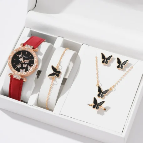 6/1pcs Set Women Watch, Ring, Necklace Earrings and Bracelet - Image 10