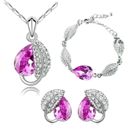 Crystal Water Necklace, Earrings and Bracelet Set - Image 5