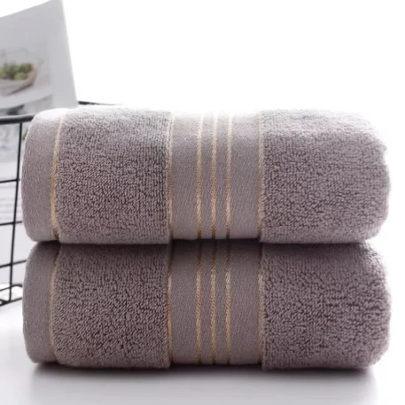 2 Towels - Thick Absorbent Pure Cotton - Image 8