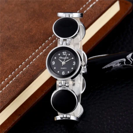 Ladies Gold or Silver Small Dial Quartz Wristwatch - Image 14