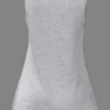 Plus Size Casual Grey Lace Tank Top - Image 6