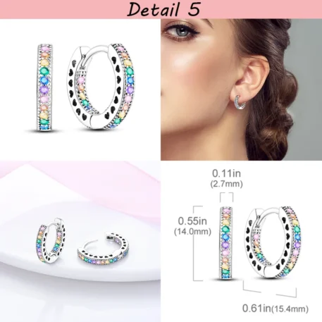 Multicolor Zircon Earrings - Image 6