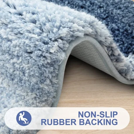 Luxury Bathroom Rug Soft Foot Mat Absorbent Microfiber - Image 3