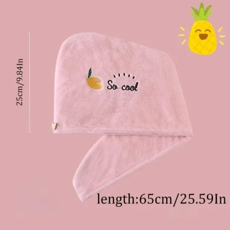 1pc Quick Dry - Super Absorbent Head Towel - Image 6