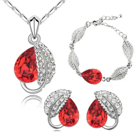 Crystal Water Necklace, Earrings and Bracelet Set - Image 3