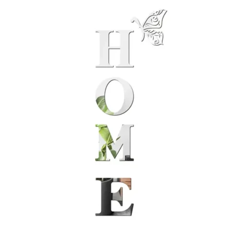 HOME Logo 3D Mirror Wall Sticker Set - Image 7