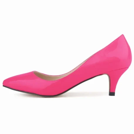 Classic Low Med Kitten Heels - Image 18